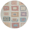 Piper Looms Chantille Geometric ACN2014 Peach Machine Washable Area Rug Round Main Image