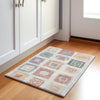 Piper Looms Chantille Geometric ACN2014 Peach Machine Washable Area Rug Scatter Lifestyle Image Feature