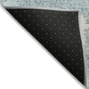 Piper Looms Chantille Geometric ACN2014 Teal Machine Washable Area Rug Backing Image