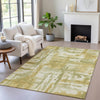 Piper Looms Chantille Abstract ACN2015 Aloe Machine Washable Area Rug Lifestyle Image Feature