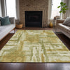 Piper Looms Chantille Abstract ACN2015 Aloe Machine Washable Area Rug Lifestyle Image Feature