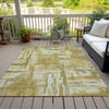 Piper Looms Chantille Abstract ACN2015 Aloe Machine Washable Area Rug Outdoor Lifestyle Image Feature