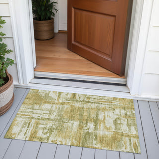 Piper Looms Chantille Abstract ACN2015 Aloe Machine Washable Area Rug Scatter Outdoor Lifestyle Image Feature