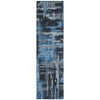 Piper Looms Chantille Abstract ACN2015 Black Machine Washable Area Rug Runner Main Image