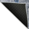 Piper Looms Chantille Abstract ACN2015 Blue Machine Washable Area Rug Backing Image
