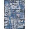 Piper Looms Chantille Abstract ACN2015 Blue Machine Washable Area Rug main image