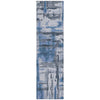 Piper Looms Chantille Abstract ACN2015 Blue Machine Washable Area Rug Runner Main Image