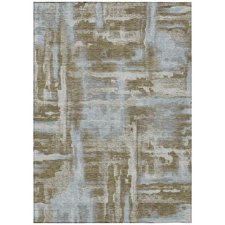 Piper Looms Chantille Abstract ACN2015 Brown Machine Washable Area Rug main image