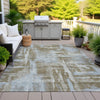 Piper Looms Chantille Abstract ACN2015 Brown Machine Washable Area Rug Outdoor Lifestyle Image Feature