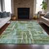 Piper Looms Chantille Abstract ACN2015 Cactus Machine Washable Area Rug Lifestyle Image Feature