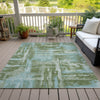Piper Looms Chantille Abstract ACN2015 Cactus Machine Washable Area Rug Outdoor Lifestyle Image Feature