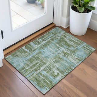Piper Looms Chantille Abstract ACN2015 Cactus Machine Washable Area Rug Scatter Lifestyle Image Feature