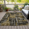 Piper Looms Chantille Abstract ACN2015 Coffee Machine Washable Area Rug Outdoor Lifestyle Image Feature