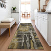 Piper Looms Chantille Abstract ACN2015 Coffee Machine Washable Area Rug Runner Lifestyle Image Feature
