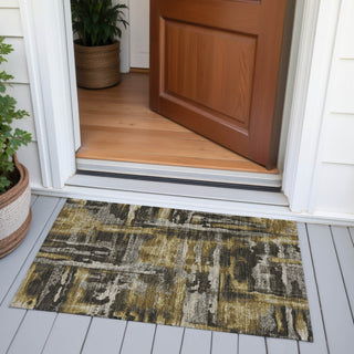 Piper Looms Chantille Abstract ACN2015 Coffee Machine Washable Area Rug Scatter Outdoor Lifestyle Image Feature