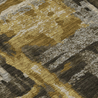 Piper Looms Chantille Abstract ACN2015 Coffee Machine Washable Area Rug Swatch Image
