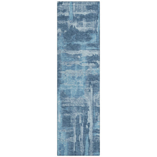 Piper Looms Chantille Abstract ACN2015 Denim Machine Washable Area Rug Runner Main Image