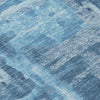 Piper Looms Chantille Abstract ACN2015 Denim Machine Washable Area Rug Swatch Image