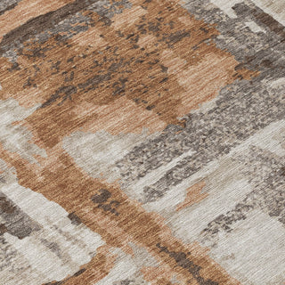 Piper Looms Chantille Abstract ACN2015 Paprika Machine Washable Area Rug Swatch Image