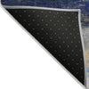 Piper Looms Chantille Abstract ACN2016 Blue Machine Washable Area Rug Backing Image