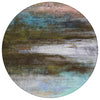 Piper Looms Chantille Abstract ACN2016 Brown Machine Washable Area Rug Round Main Image