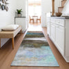 Piper Looms Chantille Abstract ACN2016 Brown Machine Washable Area Rug Runner Lifestyle Image Feature
