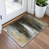 Piper Looms Chantille Abstract ACN2016 Chocolate Machine Washable Area Rug Scatter Lifestyle Image Feature