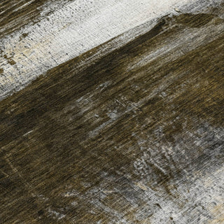 Piper Looms Chantille Abstract ACN2016 Chocolate Machine Washable Area Rug Swatch Image