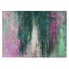 Piper Looms Chantille Abstract ACN2016 Green Machine Washable Area Rug Scatter Main Image