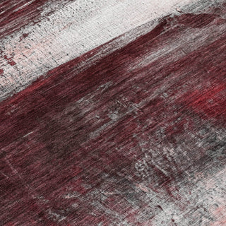 Piper Looms Chantille Abstract ACN2016 Merlot Machine Washable Area Rug Swatch Image