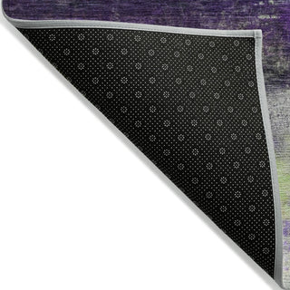 Piper Looms Chantille Abstract ACN2016 Purple Machine Washable Area Rug Backing Image
