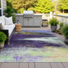 Piper Looms Chantille Abstract ACN2016 Purple Machine Washable Area Rug Outdoor Lifestyle Image Feature