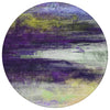 Piper Looms Chantille Abstract ACN2016 Purple Machine Washable Area Rug Round Main Image