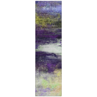 Piper Looms Chantille Abstract ACN2016 Purple Machine Washable Area Rug Runner Main Image