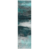 Piper Looms Chantille Abstract ACN2016 Teal Machine Washable Area Rug Runner Main Image