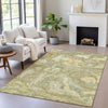 Piper Looms Chantille Abstract ACN2017 Gold Machine Washable Area Rug Lifestyle Image Feature