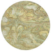 Piper Looms Chantille Abstract ACN2017 Gold Machine Washable Area Rug Round Main Image