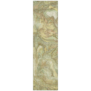 Piper Looms Chantille Abstract ACN2017 Gold Machine Washable Area Rug Runner Main Image
