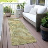 Piper Looms Chantille Abstract ACN2017 Gold Machine Washable Area Rug Runner Outdoor Lifestyle Image Feature