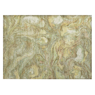Piper Looms Chantille Abstract ACN2017 Gold Machine Washable Area Rug Scatter Main Image