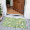 Piper Looms Chantille Abstract ACN2017 Green Machine Washable Area Rug Scatter Outdoor Lifestyle Image Feature