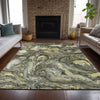 Piper Looms Chantille Abstract ACN2017 Pewter Machine Washable Area Rug Lifestyle Image Feature