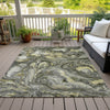 Piper Looms Chantille Abstract ACN2017 Pewter Machine Washable Area Rug Outdoor Lifestyle Image Feature