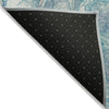 Piper Looms Chantille Abstract ACN2017 Teal Machine Washable Area Rug Backing Image