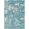 Piper Looms Chantille Abstract ACN2017 Teal Machine Washable Area Rug main image