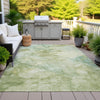Piper Looms Chantille Abstract ACN2018 Aloe Machine Washable Area Rug Outdoor Lifestyle Image Feature
