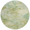 Piper Looms Chantille Abstract ACN2018 Aloe Machine Washable Area Rug Round Main Image