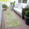Piper Looms Chantille Abstract ACN2018 Aloe Machine Washable Area Rug Runner Outdoor Lifestyle Image Feature