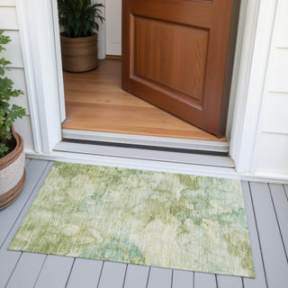 Piper Looms Chantille Abstract ACN2018 Aloe Machine Washable Area Rug Scatter Outdoor Lifestyle Image Feature