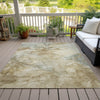 Piper Looms Chantille Abstract ACN2018 Beige Machine Washable Area Rug Outdoor Lifestyle Image Feature